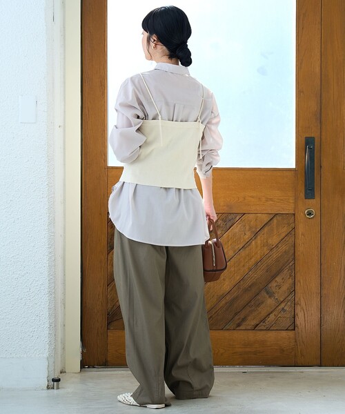 coen（コーエン）の「ソウバリニット キャミソールビスチェ【インフルエンサー紹介アイテム】（ニット/セーター・レディース・ブラック/グレー/ナチュラル・FREE）」の20枚目の写真