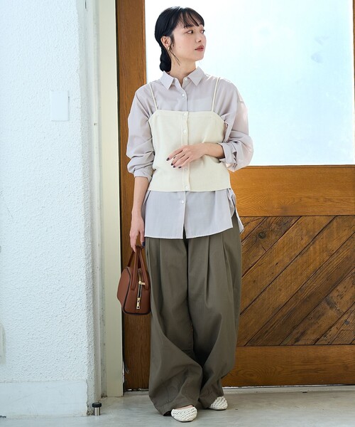 coen（コーエン）の「ソウバリニット キャミソールビスチェ【インフルエンサー紹介アイテム】（ニット/セーター・レディース・ブラック/グレー/ナチュラル・FREE）」の21枚目の写真