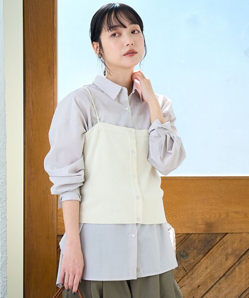 coen（コーエン）の「ソウバリニット キャミソールビスチェ【インフルエンサー紹介アイテム】（ニット/セーター・レディース・ブラック/グレー/ナチュラル・FREE）」の22枚目の写真