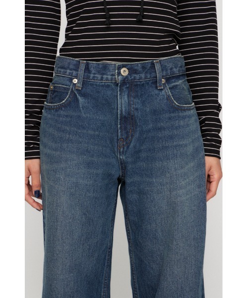 LAGUA GEM(ラグアジェム)の「FOLD MIDDLE デニム(デニムパンツ・レディース・ブラック/ブルー・X-SMALL/SMALL/MEDIUM)」の12枚目の写真