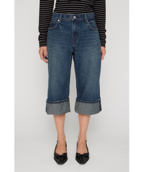 LAGUA GEM(ラグアジェム)の「FOLD MIDDLE デニム(デニムパンツ・レディース・ブラック/ブルー・X-SMALL/SMALL/MEDIUM)」の7枚目の写真