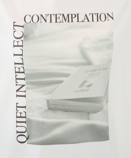 BARNYARDSTORM（バンヤードストーム）の「BARNYARDSTORM / BOOKフォトＴ（Tシャツ/カットソー・レディース・ホワイト/ベージュ・FREE）」の17枚目の写真