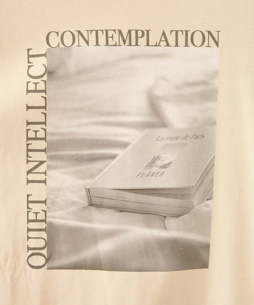 BARNYARDSTORM（バンヤードストーム）の「BARNYARDSTORM / BOOKフォトＴ（Tシャツ/カットソー・レディース・ホワイト/ベージュ・FREE）」の18枚目の写真