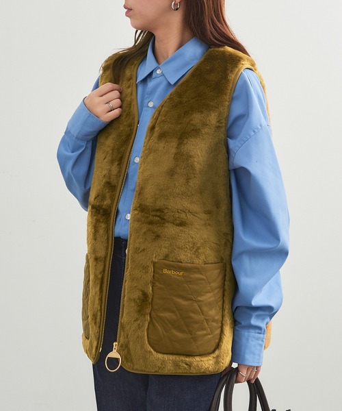 Barbour(バブアー)の「【Barbour】barbour karin faux gilet / LGI0201(ベスト・レディース・ブラック/ブラウン・10/12)」の3枚目の写真
