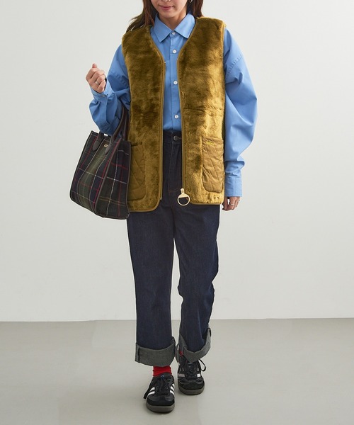 Barbour(バブアー)の「【Barbour】barbour karin faux gilet / LGI0201(ベスト・レディース・ブラック/ブラウン・10/12)」の7枚目の写真