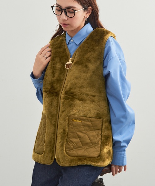 Barbour(バブアー)の「【Barbour】barbour karin faux gilet / LGI0201(ベスト・レディース・ブラック/ブラウン・10/12)」の5枚目の写真