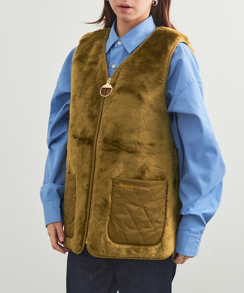 Barbour(バブアー)の「【Barbour】barbour karin faux gilet / LGI0201(ベスト・レディース・ブラック/ブラウン・10/12)」の6枚目の写真
