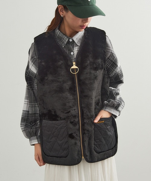Barbour(バブアー)の「【Barbour】barbour karin faux gilet / LGI0201(ベスト・レディース・ブラック/ブラウン・10/12)」の18枚目の写真