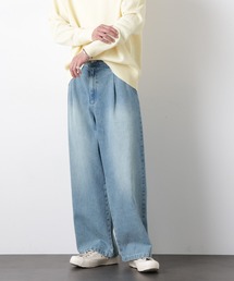 NANO universe | ｢OtoNANO｣大人のワイドデニムパンツ(デニムパンツ)