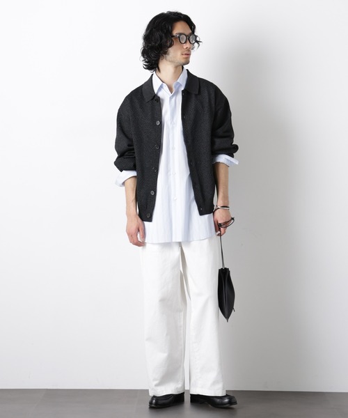 NANO universe(ナノユニバース)の「「OtoNANO」大人のワイドデニムパンツ(デニムパンツ・メンズ・オフホワイト/ブルー/ネイビー・S/M/L)」の14枚目の写真