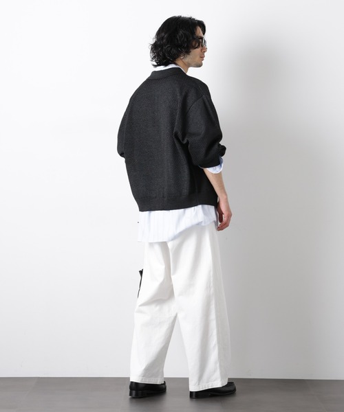 NANO universe(ナノユニバース)の「「OtoNANO」大人のワイドデニムパンツ(デニムパンツ・メンズ・オフホワイト/ブルー/ネイビー・S/M/L)」の19枚目の写真