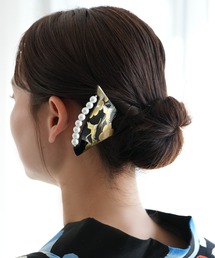 utatane（ウタタネ）の「髪飾り かんざし 蒔絵 黒地金彩（和装小物）」