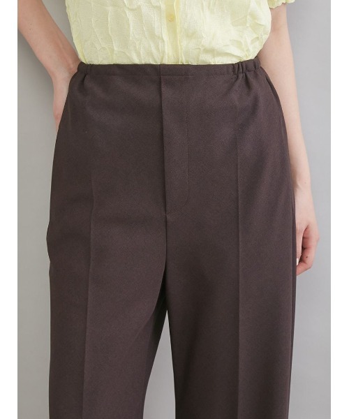 Mila Owen（ミラオーウェン）の「ウエストゴムワイドイージーパンツ（その他パンツ・レディース・ダークブラウン/ライム/モカ/アイボリー・00/1/0）」の7枚目の写真