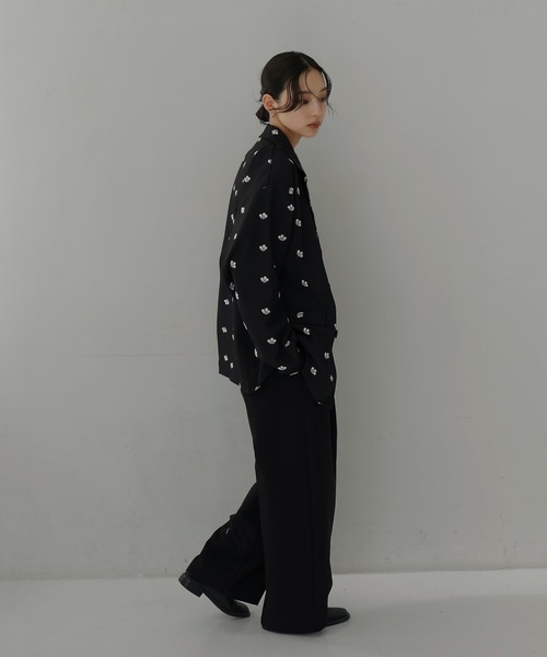 hellam（へラム）の「フラワー刺繍テーラードジャケット（テーラードジャケット・レディース・グレー/ブラック/グリーン・FREE）」の10枚目の写真