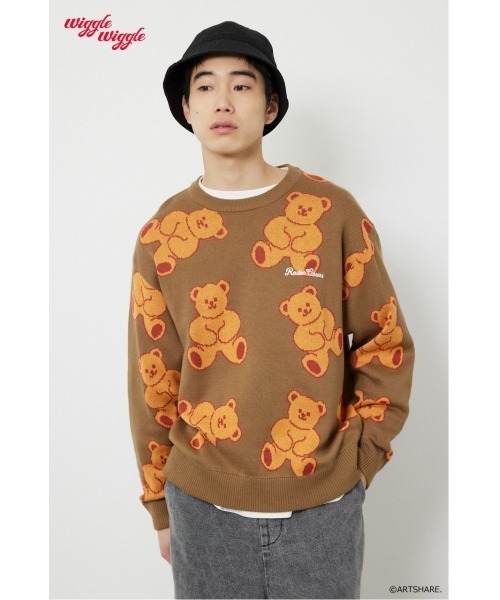 RODEO CROWNS WIDE BOWL（ロデオクラウンズワイドボウル）の「(wiggle wiggle)パターンニットトップス（ニット/セーター・レディース・グリーン系その他/ブルー系その他/ホワイト系その他/ブラウン系その他・FREE）」の10枚目の写真