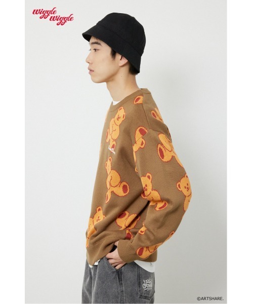 RODEO CROWNS WIDE BOWL（ロデオクラウンズワイドボウル）の「(wiggle wiggle)パターンニットトップス（ニット/セーター・レディース・グリーン系その他/ブルー系その他/ホワイト系その他/ブラウン系その他・FREE）」の11枚目の写真