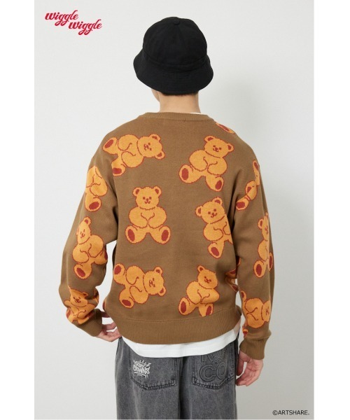 RODEO CROWNS WIDE BOWL（ロデオクラウンズワイドボウル）の「(wiggle wiggle)パターンニットトップス（ニット/セーター・レディース・グリーン系その他/ブルー系その他/ホワイト系その他/ブラウン系その他・FREE）」の12枚目の写真