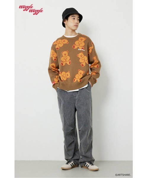 RODEO CROWNS WIDE BOWL（ロデオクラウンズワイドボウル）の「(wiggle wiggle)パターンニットトップス（ニット/セーター・レディース・グリーン系その他/ブルー系その他/ホワイト系その他/ブラウン系その他・FREE）」の13枚目の写真