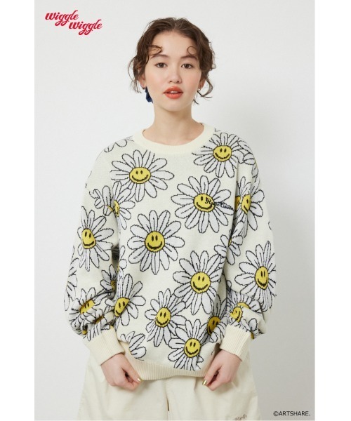 RODEO CROWNS WIDE BOWL（ロデオクラウンズワイドボウル）の「(wiggle wiggle)パターンニットトップス（ニット/セーター・レディース・グリーン系その他/ブルー系その他/ホワイト系その他/ブラウン系その他・FREE）」の21枚目の写真