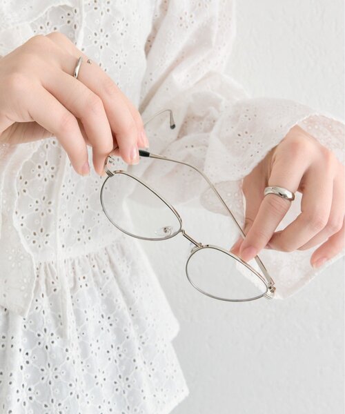mystic(ミスティック)の「ウェリントンメガネ(メガネ・レディース・シルバー・ONE SIZE)」の3枚目の写真