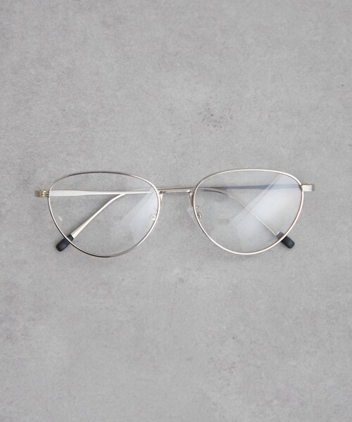 mystic(ミスティック)の「ウェリントンメガネ(メガネ・レディース・シルバー・ONE SIZE)」の5枚目の写真