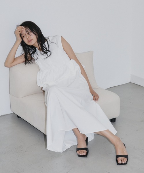 DRWCYS（ドロシーズ）の「バルーンペプラムシャツOP（ワンピース・レディース・ホワイト・FREE）」の13枚目の写真