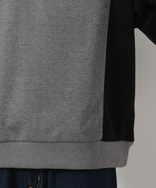 LAKOLE(ラコレ)の「異素材ポロハーフZIP / 647900(ポロシャツ・メンズ・グレー/ブラック・LARGE/MEDIUM)」の11枚目の写真