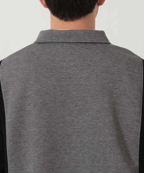LAKOLE(ラコレ)の「異素材ポロハーフZIP / 647900(ポロシャツ・メンズ・グレー/ブラック・LARGE/MEDIUM)」の12枚目の写真