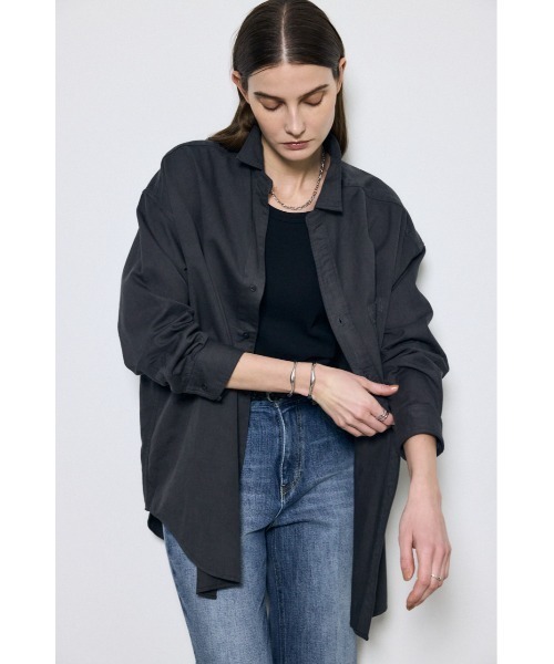 AZUL by moussy（アズールバイマウジー）の「アーバンリラックスコットンシャツ（シャツ/ブラウス・レディース・アイボリー/ライトブルー/カーキ/ベージュ/ライトブラック・SMALL/MEDIUM）」の19枚目の写真