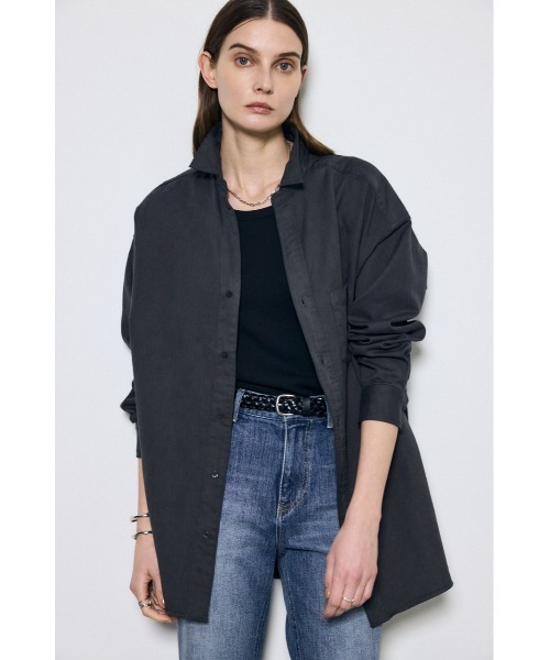 AZUL by moussy（アズールバイマウジー）の「アーバンリラックスコットンシャツ（シャツ/ブラウス・レディース・アイボリー/ライトブルー/カーキ/ベージュ/ライトブラック・SMALL/MEDIUM）」の20枚目の写真