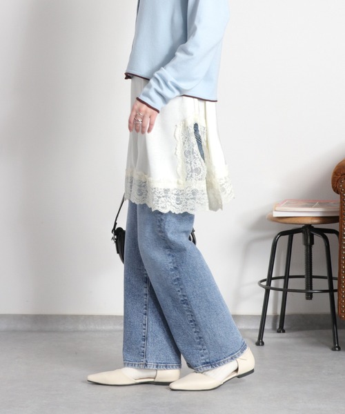 cepo(セポ)の「Tストラップポインテッドトゥパンプス(パンプス・レディース・オフホワイト/ブラック・L/M)」の10枚目の写真