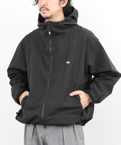 DANTON(ダントン)の「【DANTON/ダントン】DT-A0675SNY HOODED SHORT JACKET 26SS(ブルゾン・メンズ・グレイッシュブルー/ブラック・L/S/M)」の2枚目の写真