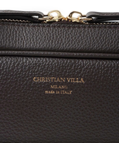 CHRISTIAN VILLA（クリスチャンヴィラ）の「CHRISTIAN VILLA / boston leather bag(ボストンレザーバッグ)（ショルダーバッグ・レディース・アイボリー/ブラウン・FREE）」の12枚目の写真