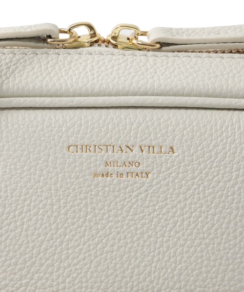 CHRISTIAN VILLA（クリスチャンヴィラ）の「CHRISTIAN VILLA / boston leather bag(ボストンレザーバッグ)（ショルダーバッグ・レディース・アイボリー/ブラウン・FREE）」の14枚目の写真