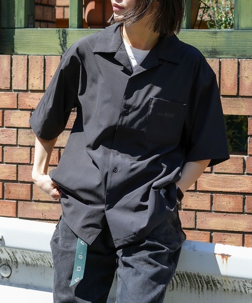 REEF(リーフ)の「REEF BAJA DRY SHIRTS 半袖シャツ / 別売りセットアップ対応【2026年春夏モデル】/リーフストレッチシャツ(シャツ/ブラウス・メンズ・ブラック/カーキ・X-LARGE/LARGE/MEDIUM/SMALL)」の10枚目の写真