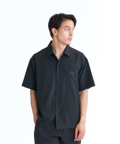 REEF(リーフ)の「REEF BAJA DRY SHIRTS 半袖シャツ / 別売りセットアップ対応【2026年春夏モデル】/リーフストレッチシャツ(シャツ/ブラウス・メンズ・ブラック/カーキ・X-LARGE/LARGE/MEDIUM/SMALL)」の14枚目の写真