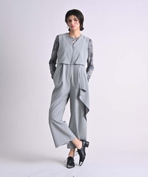 RAW FUDGE（ローファッジ）の「アシメラッフルオールインワン（つなぎ/オールインワン）」