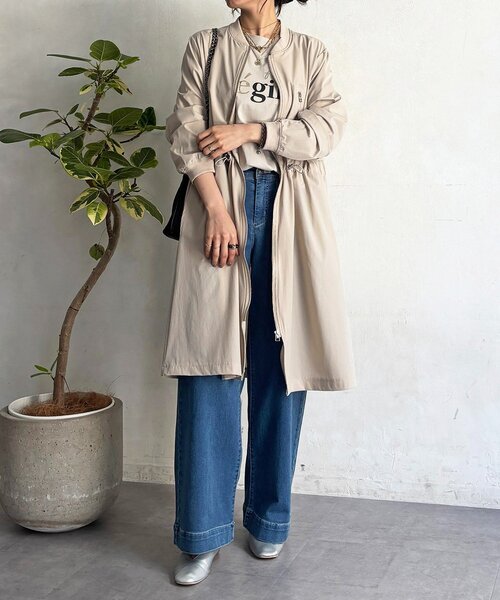 un dix cors（アンディコール）の「ウエストドロストコート（その他アウター・レディース・ベージュ/ミント/ブラック・FREE）」の13枚目の写真