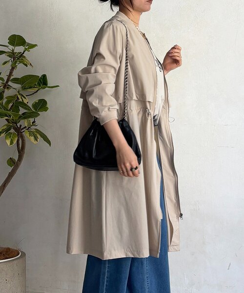 un dix cors（アンディコール）の「ウエストドロストコート（その他アウター・レディース・ベージュ/ミント/ブラック・FREE）」の16枚目の写真