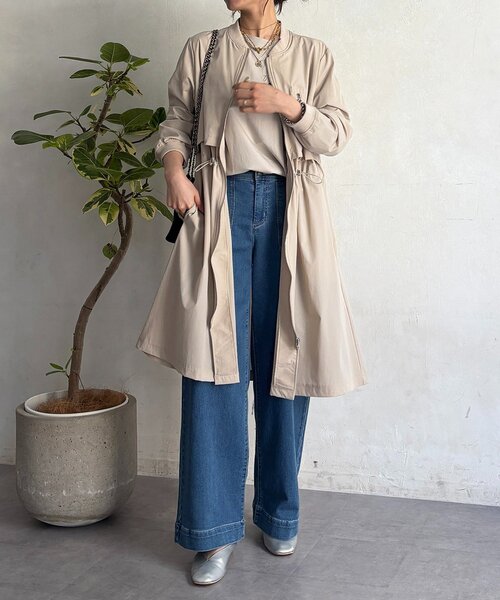 un dix cors（アンディコール）の「ウエストドロストコート（その他アウター・レディース・ベージュ/ミント/ブラック・FREE）」の17枚目の写真