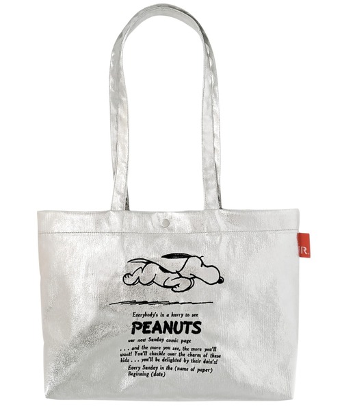 ROOTOTE(ルートート)の「ROOTOTE ルートート IP.A4w.メタリック.Peanuts-0Q(トートバッグ・レディース・シルバー/ブラック・FREE)」の10枚目の写真