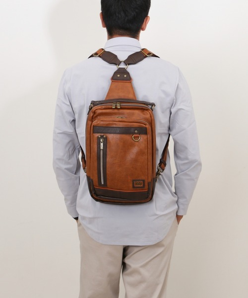 Lee（リー）の「Lee 2WAYボディバッグ（ボディバッグ/ウエストポーチ・メンズ・ブラック/グレー/キャメル/ネイビー・FREE）」の6枚目の写真