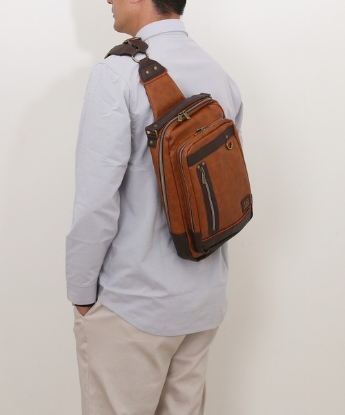 Lee（リー）の「Lee 2WAYボディバッグ（ボディバッグ/ウエストポーチ・メンズ・ブラック/グレー/キャメル/ネイビー・FREE）」の7枚目の写真