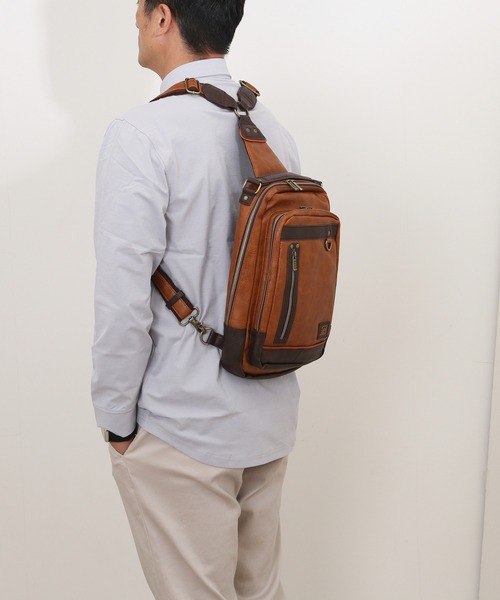 Lee（リー）の「Lee 2WAYボディバッグ（ボディバッグ/ウエストポーチ・メンズ・ブラック/グレー/キャメル/ネイビー・FREE）」の9枚目の写真