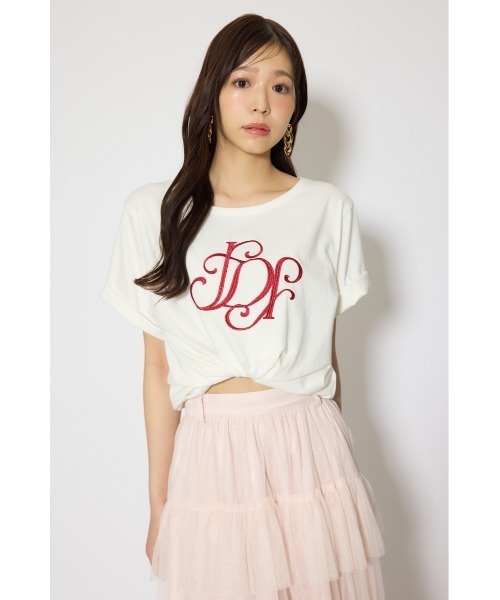 rienda（リエンダ）の「【森香澄さん着用】RDロゴTシャツ　春服　夏服（Tシャツ/カットソー・レディース・ライトピンク/ライトブルー/ブラック/レッド系その他/ホワイト/その他2/ゴールド系その他/ベージュ・FREE）」の14枚目の写真