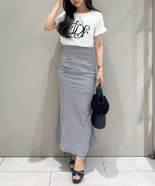 rienda（リエンダ）の「【森香澄さん着用】RDロゴTシャツ　春服　夏服（Tシャツ/カットソー・レディース・ライトピンク/ライトブルー/ブラック/レッド系その他/ホワイト/その他2/ゴールド系その他/ベージュ・FREE）」の18枚目の写真