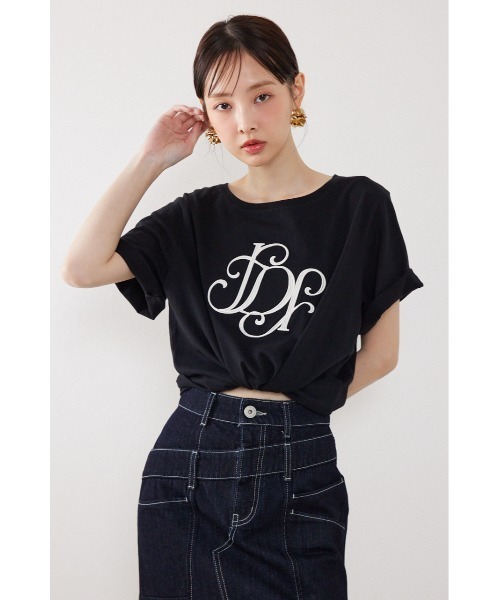 rienda（リエンダ）の「【森香澄さん着用】RDロゴTシャツ　春服　夏服（Tシャツ/カットソー・レディース・ライトピンク/ライトブルー/ブラック/レッド系その他/ホワイト/その他2/ゴールド系その他/ベージュ・FREE）」の12枚目の写真