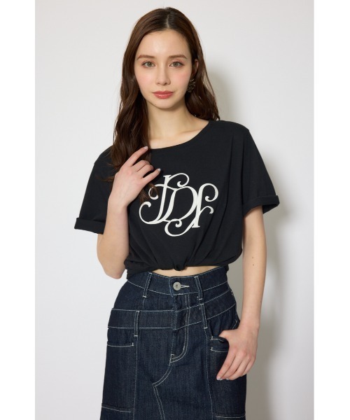 rienda(リエンダ)の「【森香澄さん着用】RDロゴTシャツ 春服 夏服(Tシャツ/カットソー・レディース・ライトピンク/ライトブルー/ブラック/レッド系その他/ホワイト/その他2/ゴールド系その他/ベージュ・FREE)」の11枚目の写真
