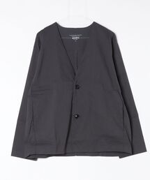 quadro（クオドロ）の「ハイブリッドストレッチリネンノーカラージャケット（ノーカラージャケット）」