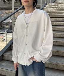 コットンライクニットカーディガン